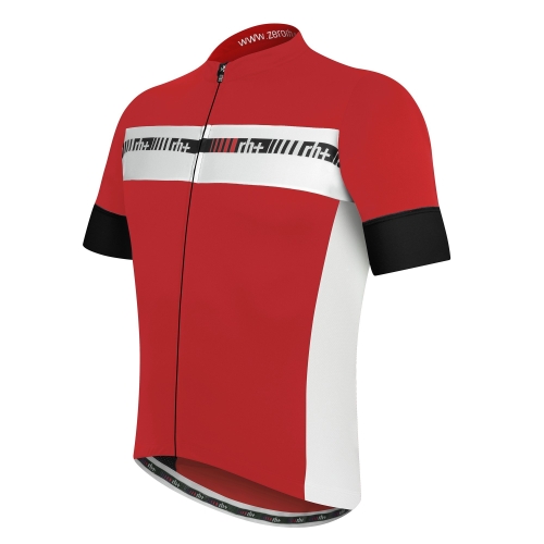 Koszulka rowerowa zeroRH+ Academy FZ red-white-black - L